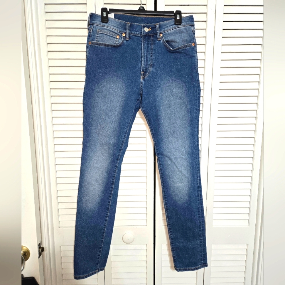 H&M & Denim Men's 32x32 Skinny Blue Jeans